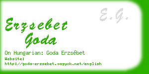 erzsebet goda business card